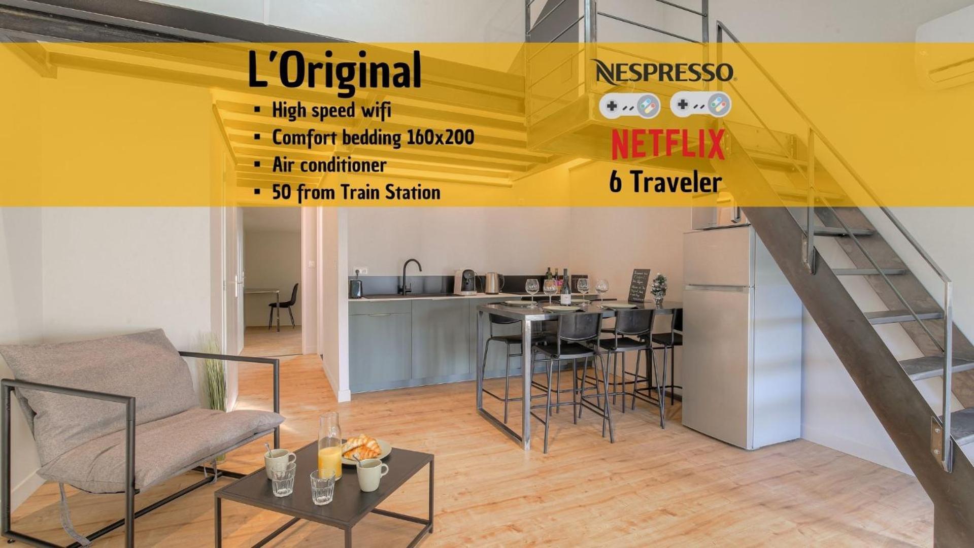 L Original - Travelhome - Free Wifi - 6 Travelers Villefranche-sur-Saône 외부 사진